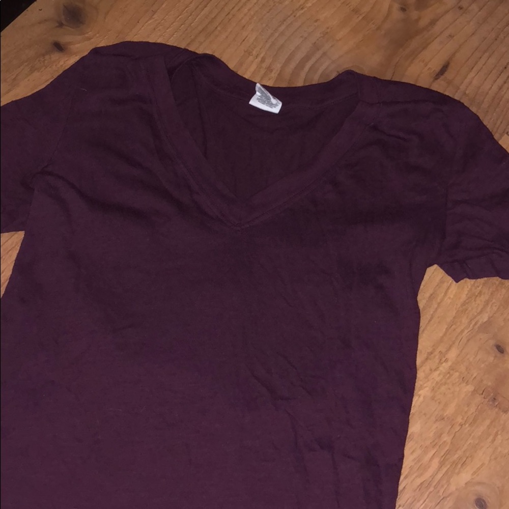 Maroon/ purple PINK v neck